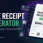 Free receipt generator online for creating professional payment receipts